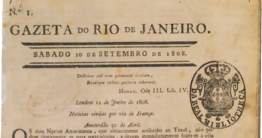 Gazeta do Rio de Janeiro, o primeiro jornal da imprensa brasileira