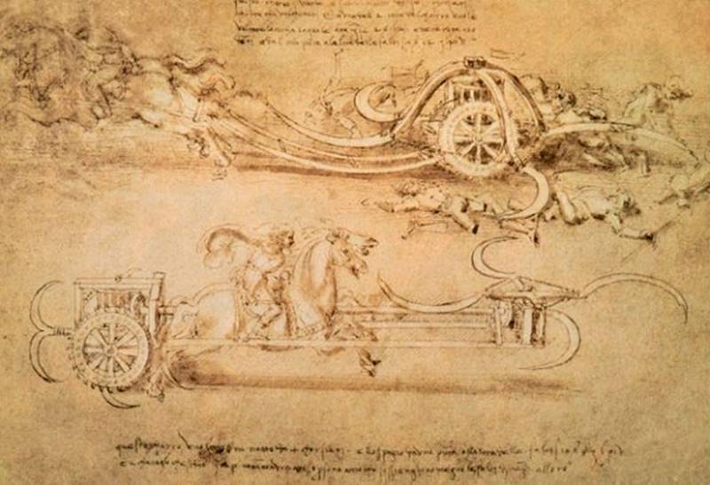 Carro-ceifador - Máquinas de Guerra de Da Vinci