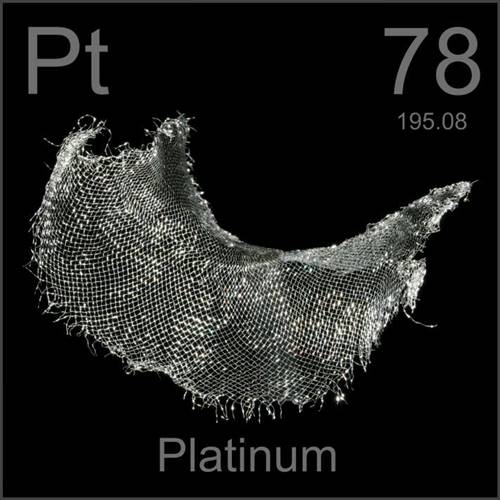 Platina, um dos metais mais valiosos do mundo