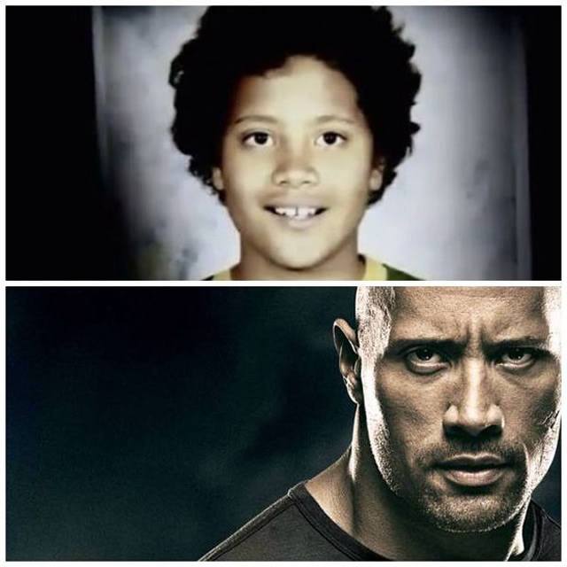 Celebridades que eram feias - Dwayne Johnson