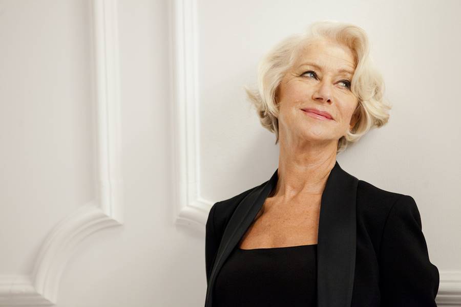 Helen Mirren na lista das mulheres mais lindas do mundo.
