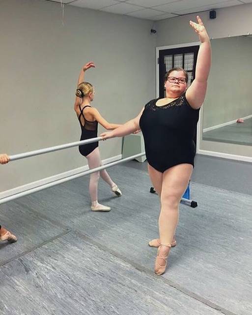 Bailarina plus size