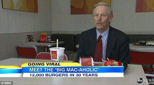 Conheça o americano que diz ter comido 12 mil Big Macs nos últimos 30 anos