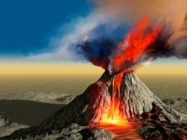 Vulcão e bomba atômica